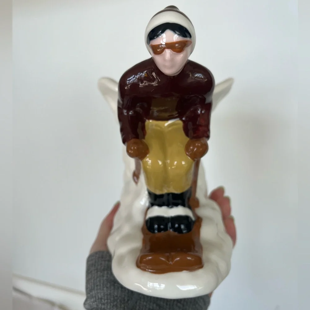 West Elm Ceramic Skier Vase, brand new, alone or in set